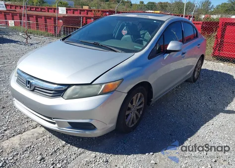2012 Honda Civic Ex-L z USA, uszkodzony, nr VIN 2HGFB2F96CH309172